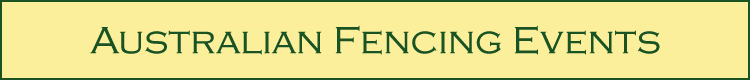 Australian Fencing Events